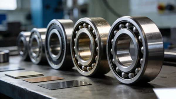 Ball bearings on workbench