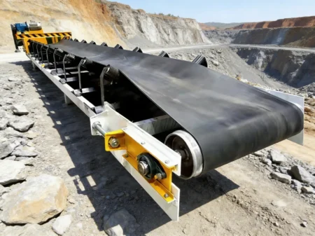 Bearing components in curved conveyor