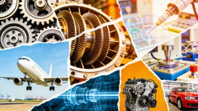 Collage of applications for ceramic and hybrid bearings