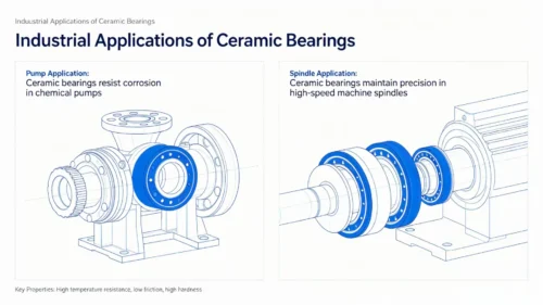 Industrial applications for ceramic bearings like pumps and spindles