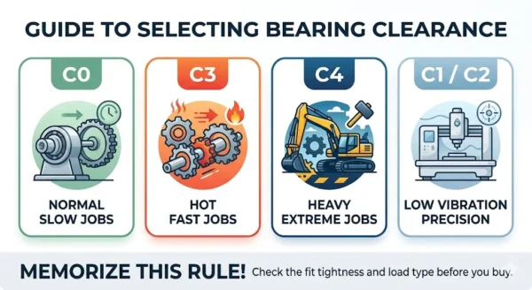 select right bearing clearance guide