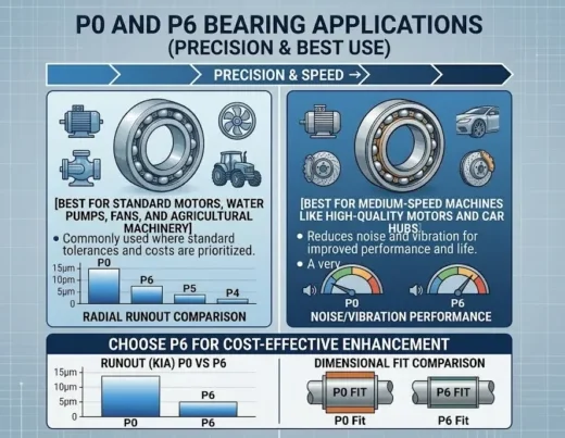 P0 and P6 bearing applications