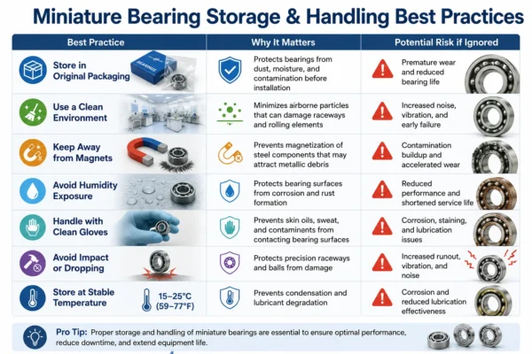 Miniature Bearing Storage & Handling Best Practices