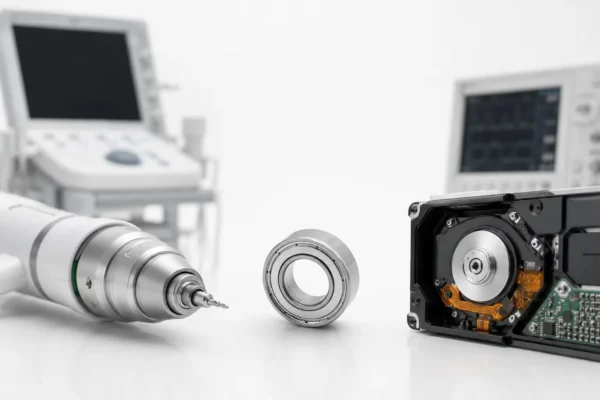 Miniature bearing applications in medical and electronic devices