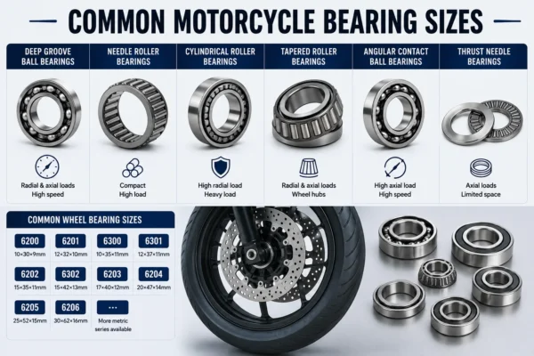 common motorcycle bearing sizes
